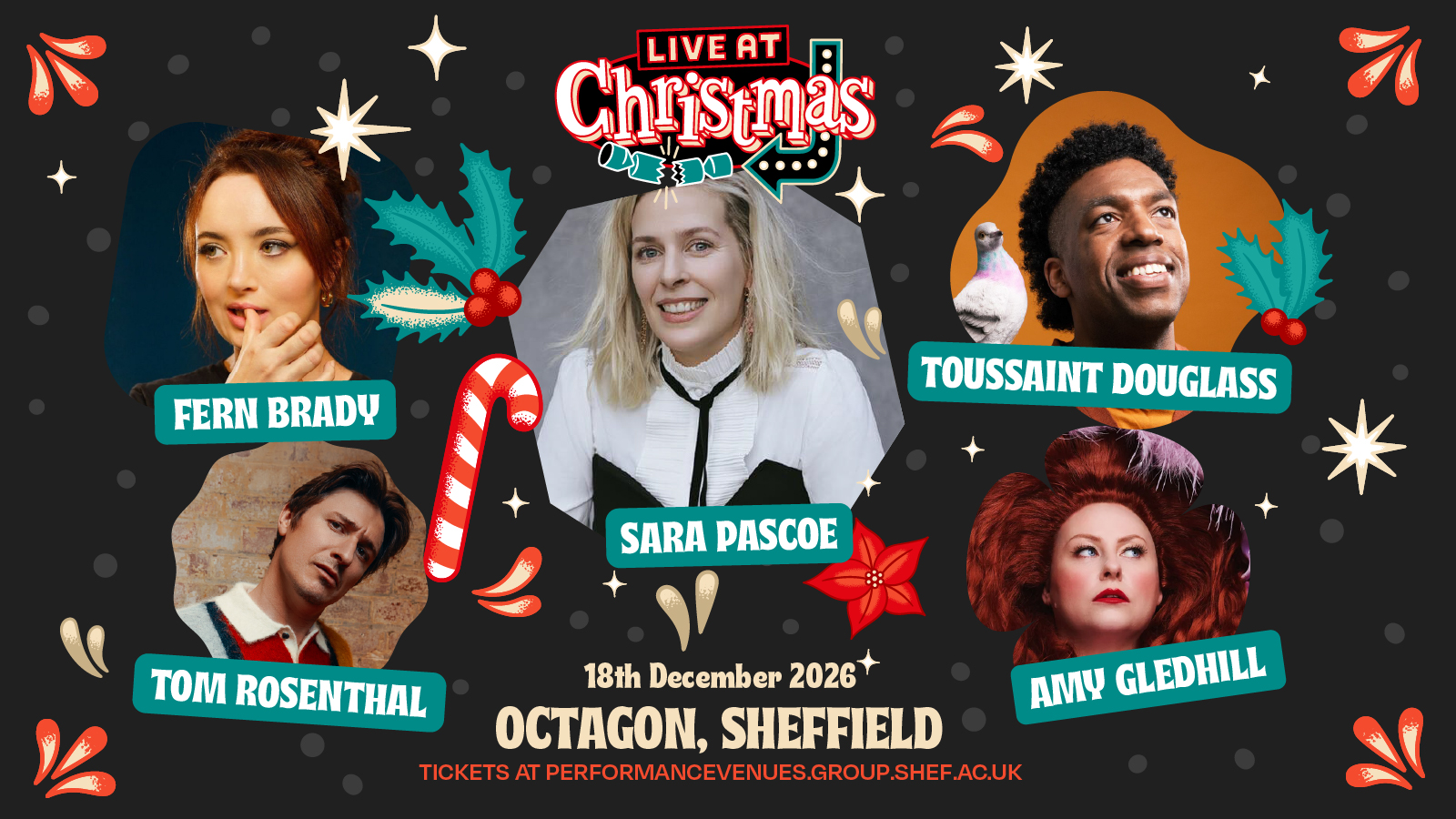 Live at Christmas poster at Sheffield Octagon
